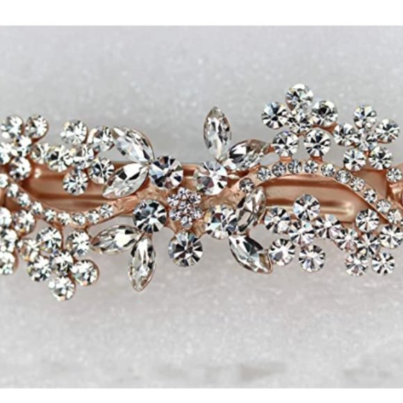 Gorgeous Rhinestone Crystal Flower hairpin